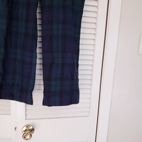 brooks brothers Catherine deep green plaid wool trousers pants 6 watch - Picture 6 of 8